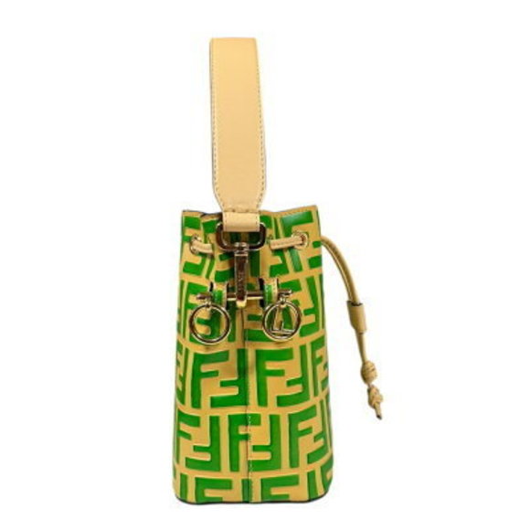 Fendi Leather Shoulder Bag Beige Montresor - Picture 4 of 8